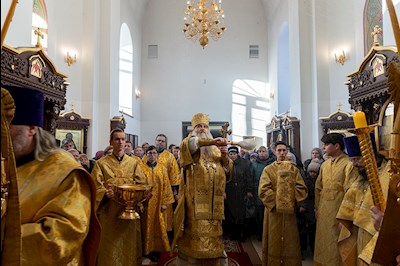 Божественная литургия в Свято-Иоанновском женском монастыре с. Алексеевка Хвалынского района