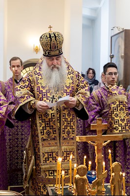 Божественная литургия в храме в честь святого равноапостольного великого князя Владимира г. Саратова