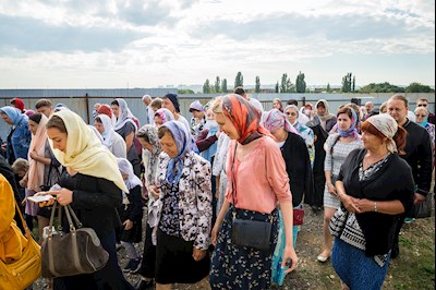 Божественная литургия в храме в честь Нерукотворного Образа Спасителя г .Саратова