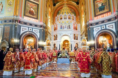 Митрополит Игнатий принял участие в Божественной литургии и торжествах в день тезоименитства Святейшего Патриарха Кирилла