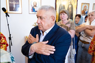 Митрополит Игнатий совершил Великое освящение храма Архангела Михаила с. Курдюм и первую Божественную литургию в новоосвященном храме