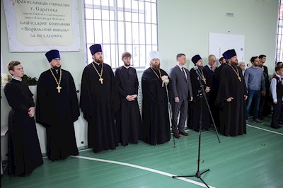 Православные гимназисты торжественно принесли присягу, вступая в «Дружину святого благоверного князя Александра Невского»