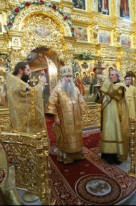 Великое освящение верхнего храма во имя Святой Живоначальной Троицы Свято-Троицкого кафедрального собора города Саратова