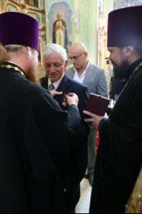 Божественная литургия и молебен у мощей святого равноапостольного князя Владимира в Покровском храме г.Саратова