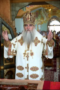 Митрополит Лонгин совершил Великое освящение Вознесенского храма Вознесенско-Пантелеимоновской церкви с. Усть-Курдюм