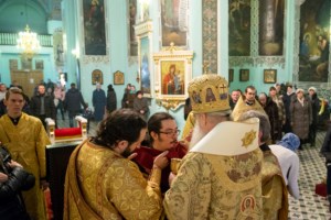 Божественная литургия в храме Сошествия Святого Духа г. Саратова