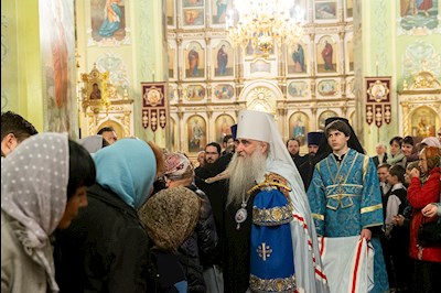 Всенощное бдение в Покровском храме г. Саратова