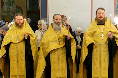 Всенощное бдение в Свято-Никольском мужском монастыре г. Саратова