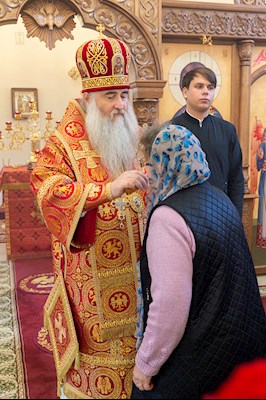 Божественная литургия в храме Воскресения Христова г. Саратова