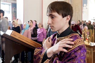 Божественная литургия в Свято-Никольском мужском монастыре г. Саратова