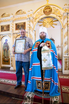 Митрополит Игнатий совершил Божественную литургию в храме преподобного Серафима Саровского г. Саратова
