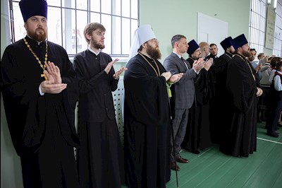 Православные гимназисты торжественно принесли присягу, вступая в «Дружину святого благоверного князя Александра Невского»
