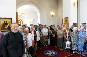 Божественная литургия в Свято-Алексиевском женском монастыре г. Саратова