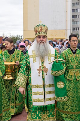 Божественная литургия в храме преподобного Сергия Радонежского г. Саратова