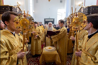 Божественная литургия в Свято-Иоанновском женском монастыре с. Алексеевка Хвалынского района
