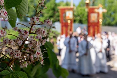 Божественная литургия в Вознесенско-Пантелеимоновском храме с. Усть-Курдюм Саратовского района
