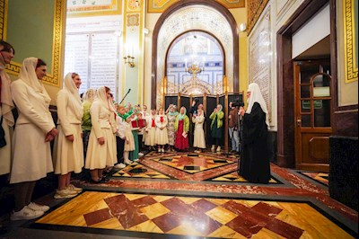 Митрополит Игнатий принял участие в Божественной литургии и торжествах в день тезоименитства Святейшего Патриарха Кирилла
