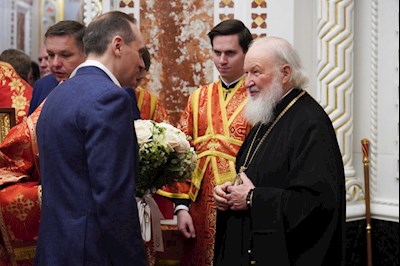 Митрополит Игнатий принял участие в Божественной литургии в Храме Христа Спасителя