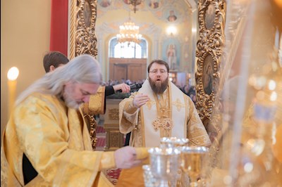 Митрополит Игнатий совершил Божественную литургию в Покровском соборе г. Саратова