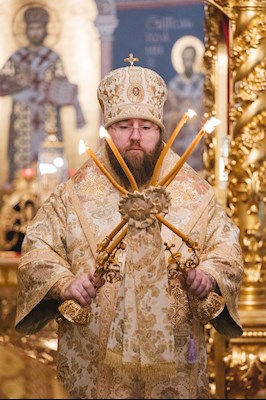 Всенощное бдение в Свято-Троицком кафедральном соборе г. Саратова