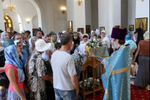 Божественная литургия в Свято-Алексиевском женском монастыре г. Саратова