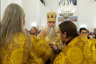 Всенощное бдение в храме святителя Спиридона Тримифунтского г. Саратова