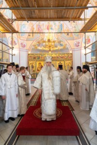 Божественная литургия в Свято-Никольском мужском монастыре г. Саратова