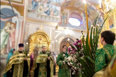 Всенощное бдение в Свято-Троицком кафедральном соборе г. Саратова