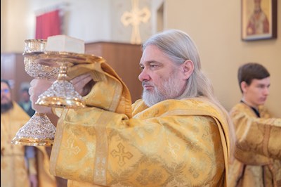 Митрополит Игнатий совершил Божественную литургию в Покровском соборе г. Саратова