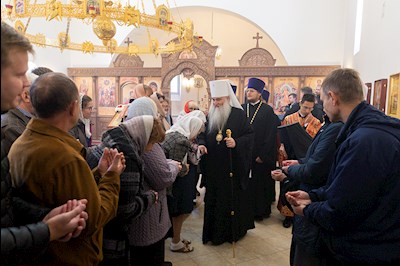 Божественная литургия в храме Воскресения Христова г. Саратова