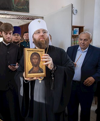 Митрополит Игнатий посетил церемонию выпуска офицеров ВВИМО