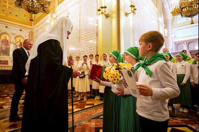 Митрополит Игнатий принял участие в Божественной литургии и торжествах в день тезоименитства Святейшего Патриарха Кирилла