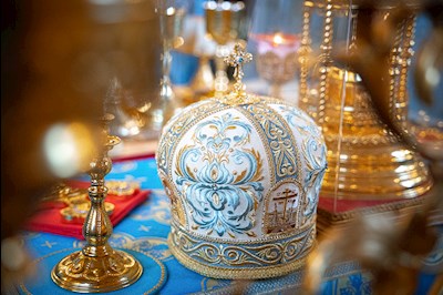 Митрополит Игнатий возглавил соборное архиерейское богослужение в Свято-Троицком кафедральном соборе г. Покровска (Энгельса)