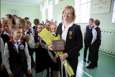 Православные гимназисты торжественно принесли присягу, вступая в «Дружину святого благоверного князя Александра Невского»