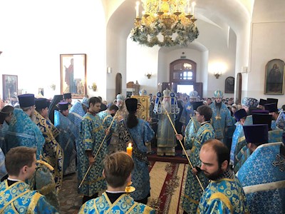 Божественная литургия в Свято-Троицком Скановом женском монастыре (Сердобская епархия)