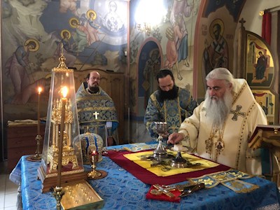 Божественная литургия в храме святителя Спиридона Тримифунтского г. Нея (Галичская епархия)