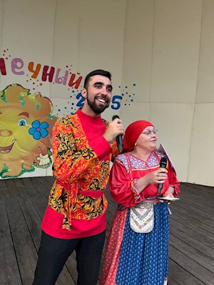 В православном лагере «Солнечный» прошла вечерка в народном стиле