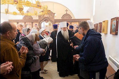 Божественная литургия в храме Воскресения Христова г. Саратова