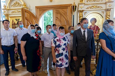 Всенощное бдение в храме в честь Казанской иконы Божией Матери р.п. Татищево