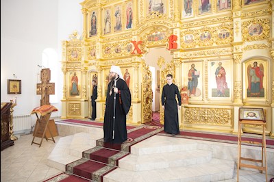 Митрополит Игнатий совершил Божественную литургию в храме святого апостола и евангелиста Иоанна Богослова г. Саратова