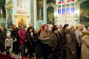 Божественная литургия в храме Сошествия Святого Духа г. Саратова