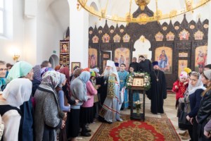 Божественная литургия в храме в честь иконы Божией Матери «Всех скорбящих Радость» г. Саратова