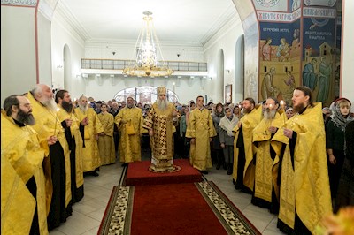 Всенощное бдение в Свято-Никольском мужском монастыре г. Саратова