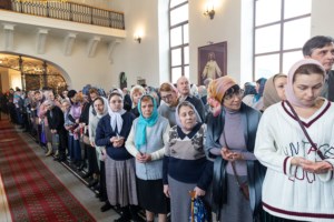 Божественная литургия в Свято-Никольском мужском монастыре г. Саратова