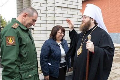 Митрополит Игнатий совершил Божественную литургию в храме святых мучениц Веры, Надежды, Любови и матери их Софии поселка Светлый