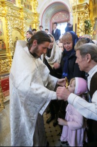 Великое освящение верхнего храма во имя Святой Живоначальной Троицы Свято-Троицкого кафедрального собора города Саратова