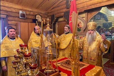 Митрополит Лонгин совершил Великое освящение храма Преображения Господня р.п. Соколовый