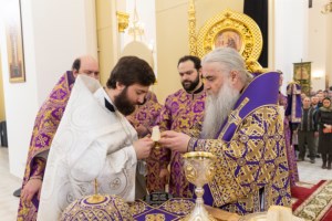 Божественная литургия в храме святителя Спиридона Тримифунтского г. Саратова