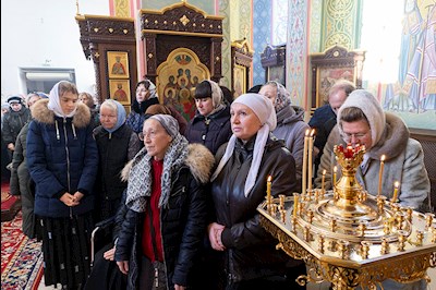 Божественная литургия в Свято-Иоанновском женском монастыре с. Алексеевка Хвалынского района