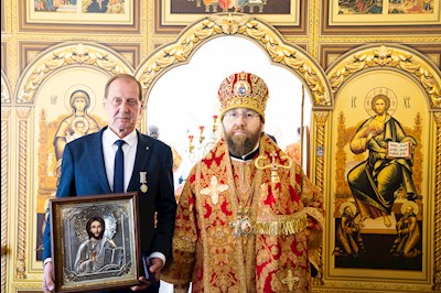 Митрополит Игнатий совершил Великое освящение храма Архангела Михаила с. Курдюм и первую Божественную литургию в новоосвященном храме